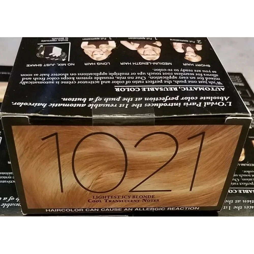 LOREAL Superior Preference Mousse Absolue #1021 LighestIcy Blonde Hair Color Dye